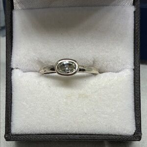 Elegant .925 Silver and Cubic Zirconia Women's Ring